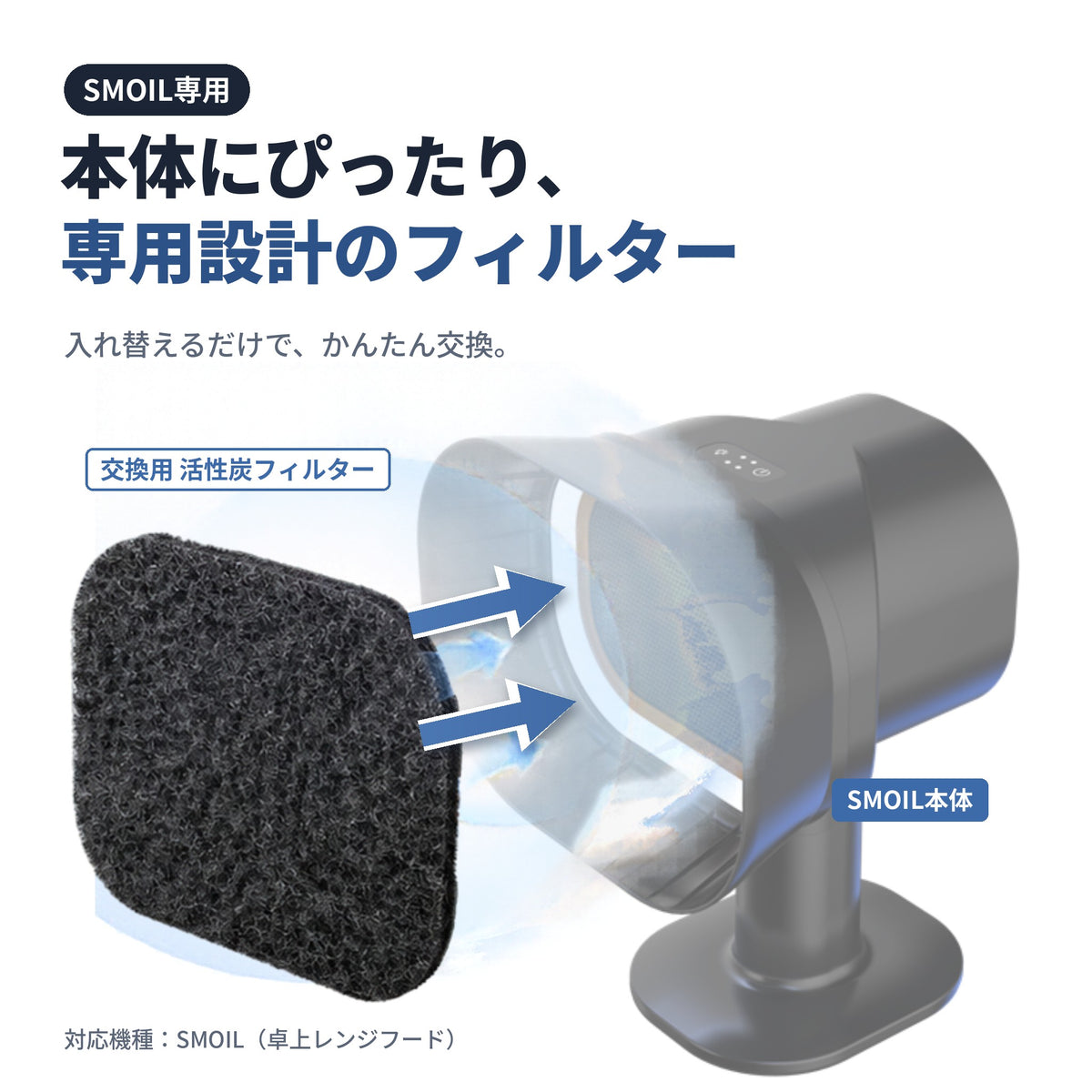 SMOIL専用 交換用活性炭フィルター（10枚セット）